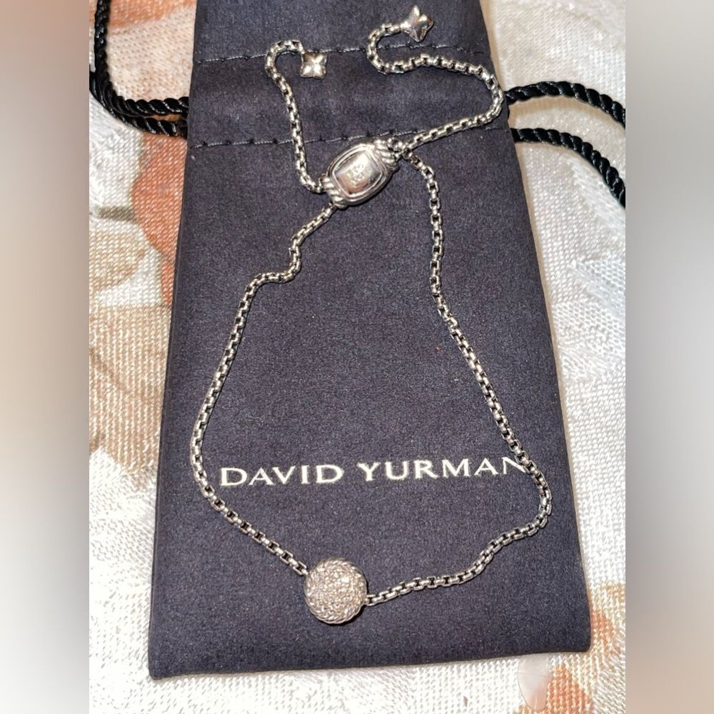 DAVID YURMAN Diamond Chatelaine Petite Pave Station Bracelet DAVID YURMAN - Picture 11 of 12